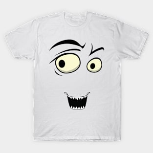 Halloween Monster Face One With Teeth Costume Tee T-Shirt